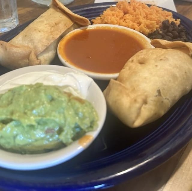 Shredded Beef Chimichanga.